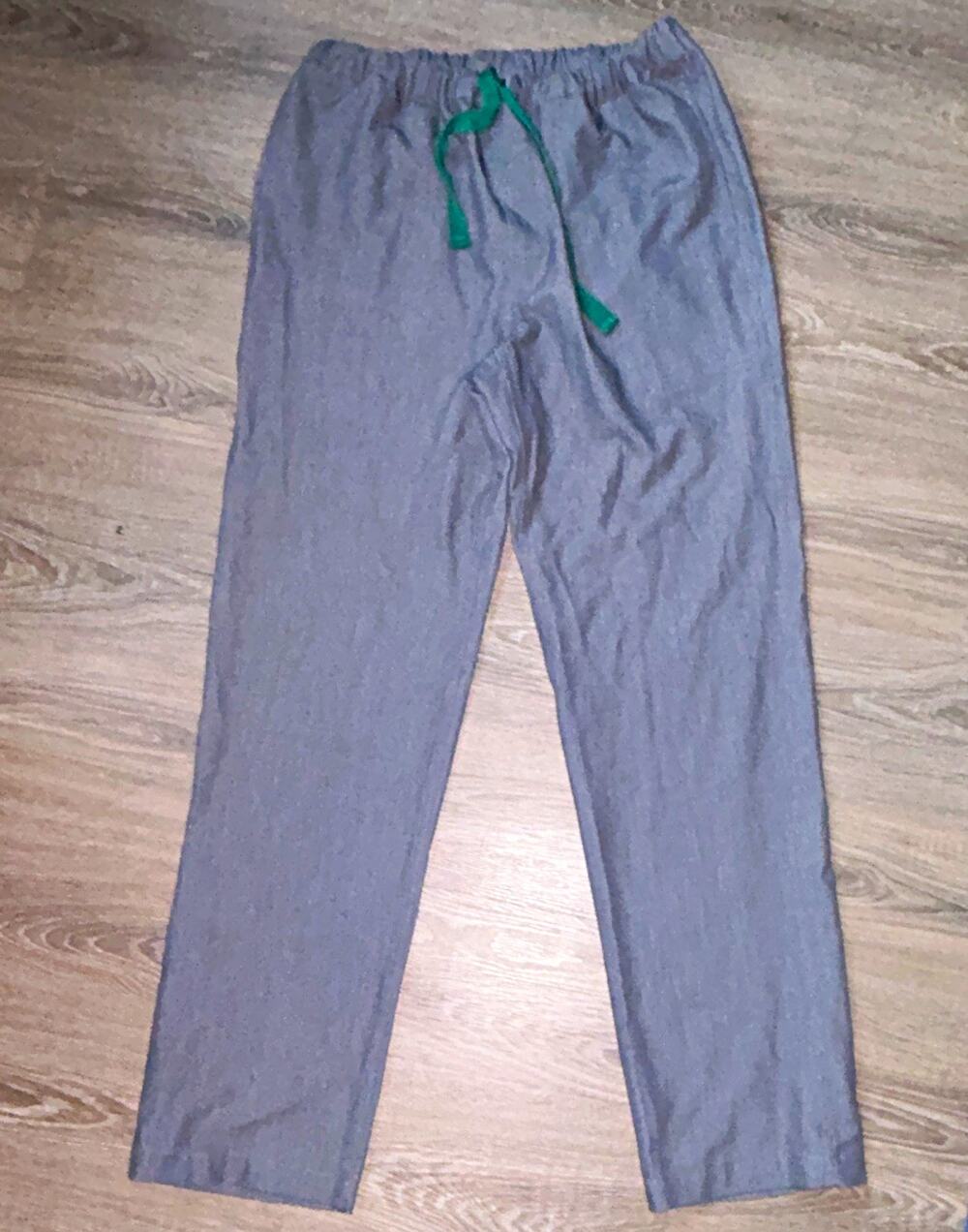 FIGS Men’s Gray Scrub Pants Size S Solid Knit Drawstring FM4500